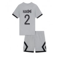 Paris Saint-Germain Achraf Hakimi #2 Fotballklær Bortedraktsett Barn 2022-23 Kortermet (+ korte bukser)